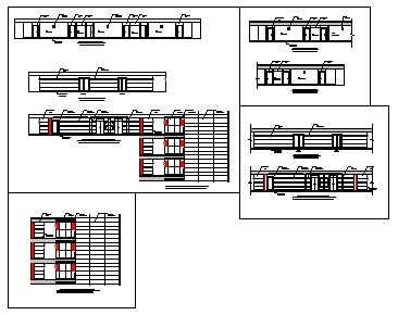 TYPICAL ELEVATOR LOBBY & CORRIDOR ELEVATION design drawing
