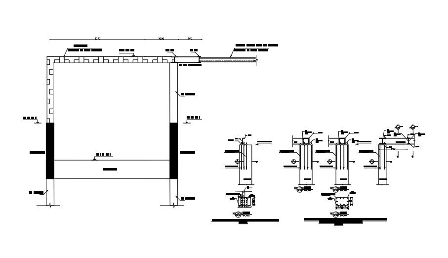 TYPICAL DETAIL FOR (SG2) BEAM TO CONTINUES (PD2) COLUMN FIXED CONNECTION.