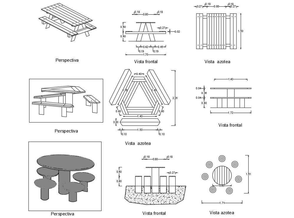 Table Details In DWG File