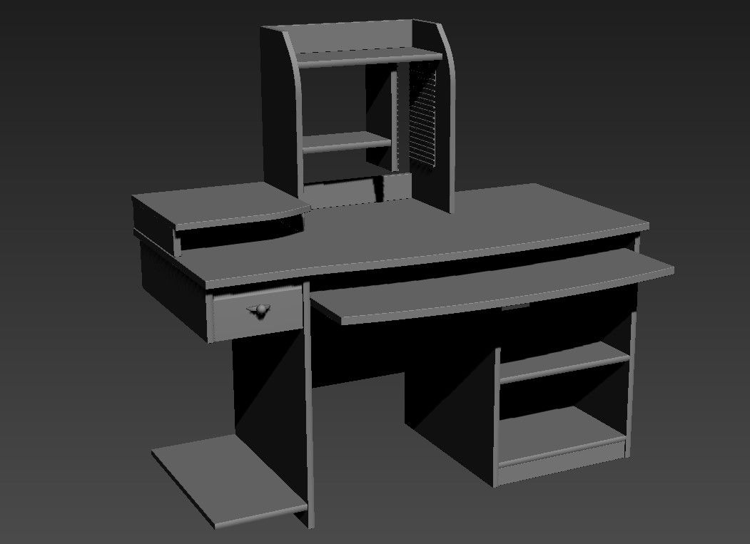 Table Shelve Furniture Design 3ds Max File 