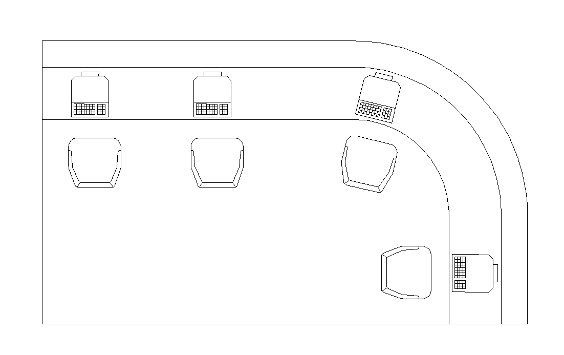 Table and Furniture Detail Layout in AutoCAD DWG Format