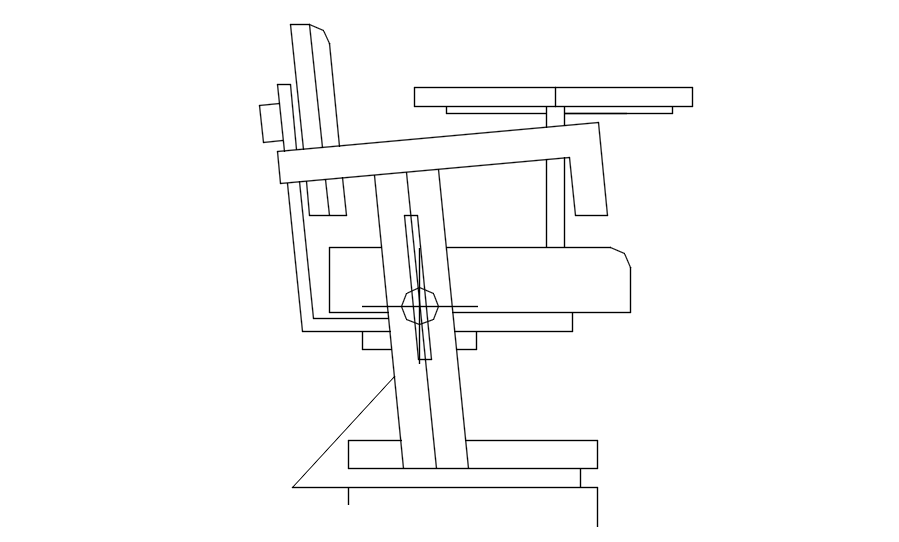 Table and chair design in detail AutoCAD drawing, dwg file, CAD file