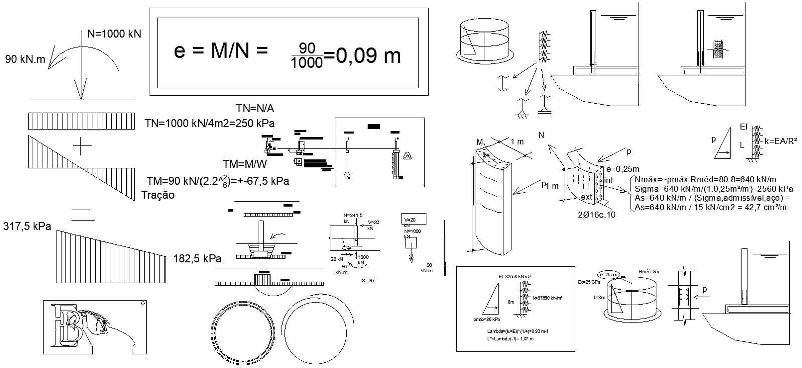 Tank Sizing & Capacity Geometry | 2D AutoCAD DWG File