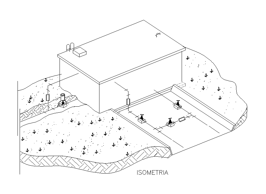 Tank detail separated in this AutoCAD drawing file. Download this 2d AutoCAD drawing file.