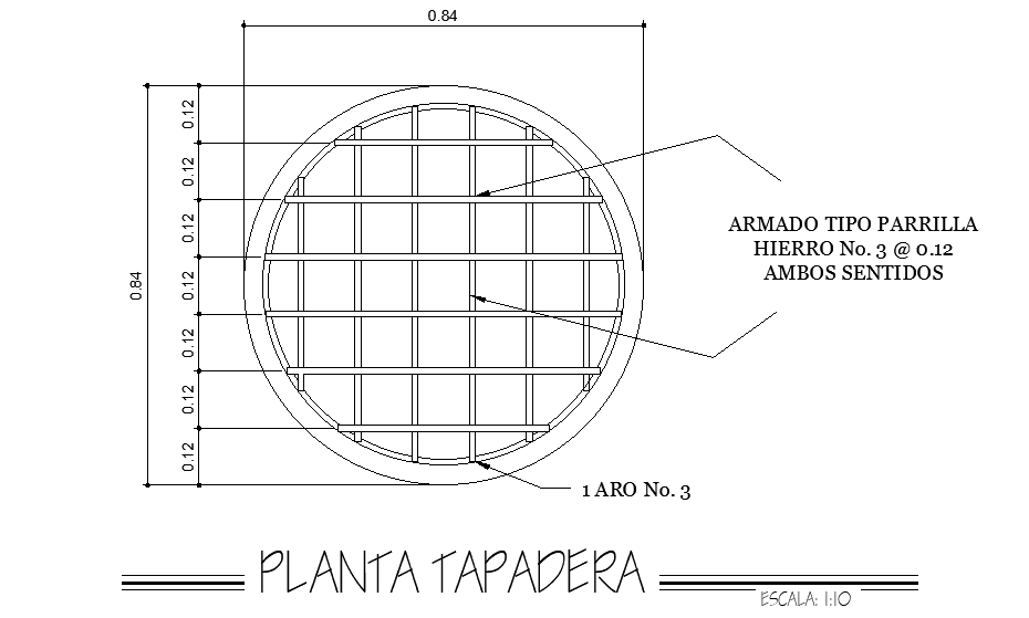 Tapadera plan structure is given in this AutoCAD drawing file.Download now.