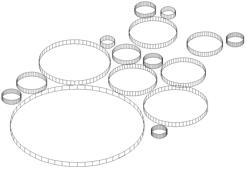 Tart ring design wireframe 3D block DXF AutoCAD drawing