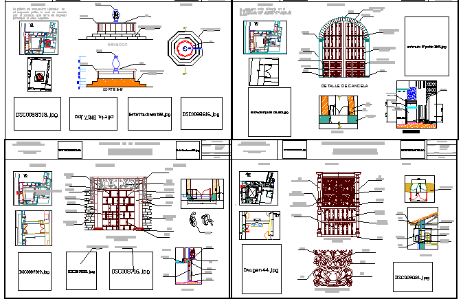 Technical details of Architecture Elements dwg file