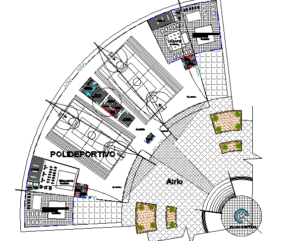 Telecommunication agency architecture layout plan dwg file