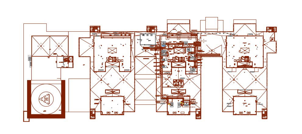 Terrace Layout Design Plan CAD File Download