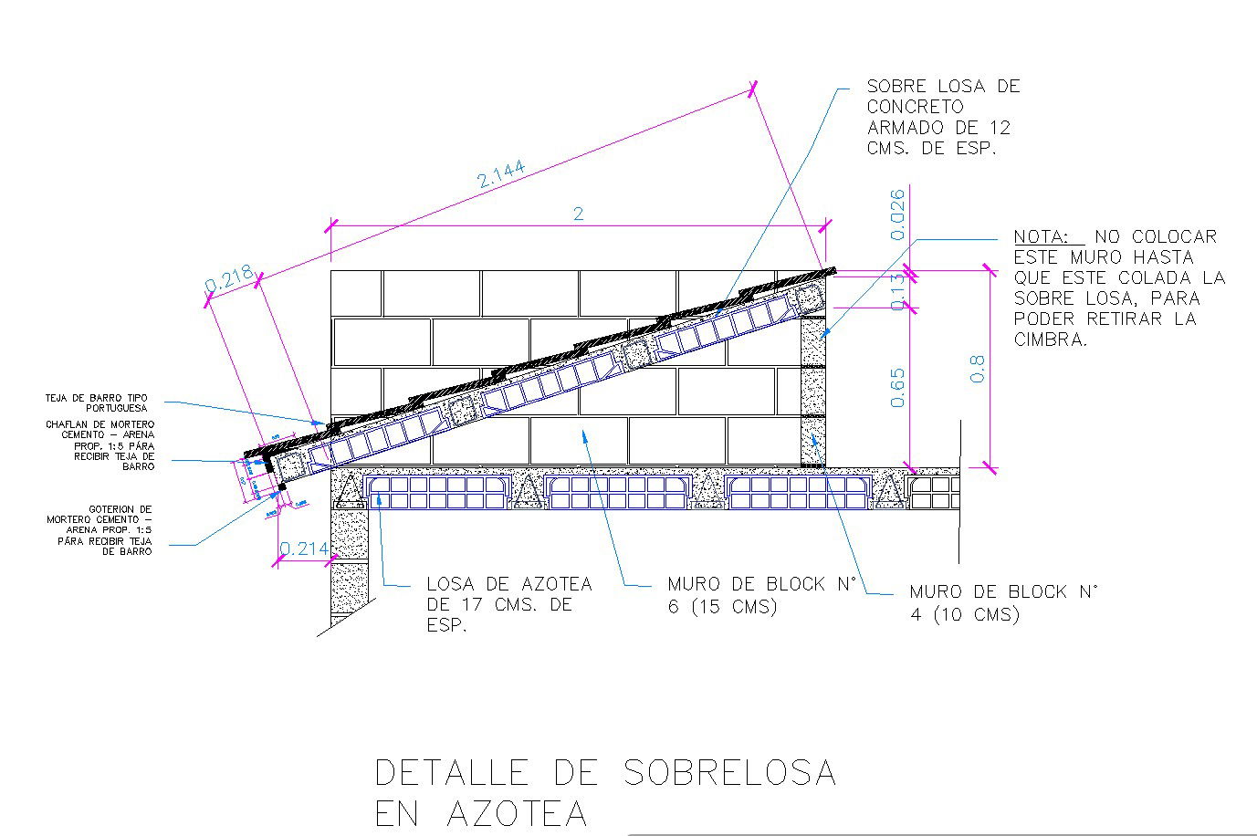 Terrace details dwg file
