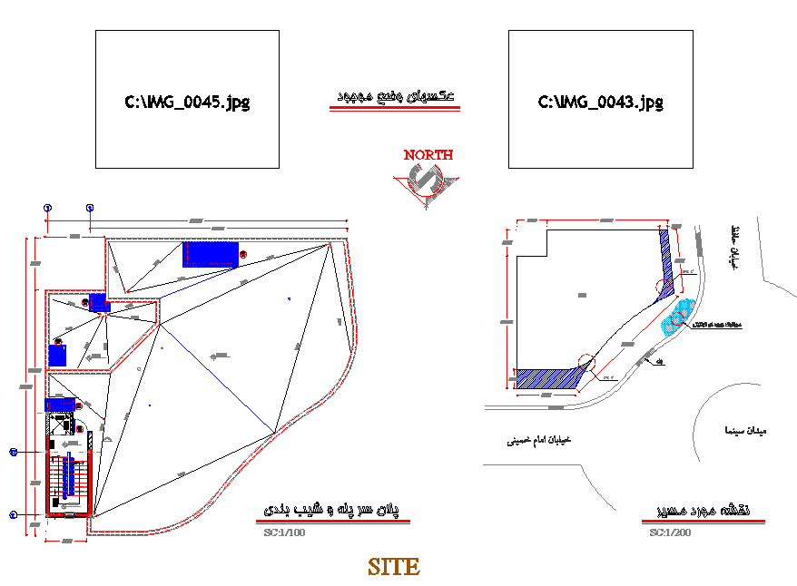 Terrace plan detail dwg file