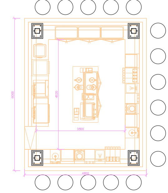 Terrace plan detail drawing given in this AutoCAD drawing file. Download the Auto Cad 2D DWG file now.