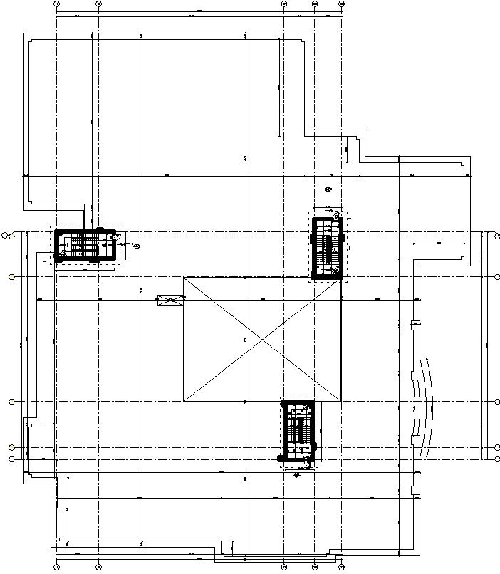 Terrace plan with detail dimensioning.
