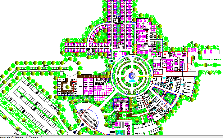 Territory Hospital Complexity Landscaping dwg file