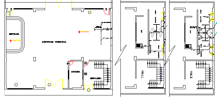 The Architecture Layout of Corporate Office Elevation dwg file