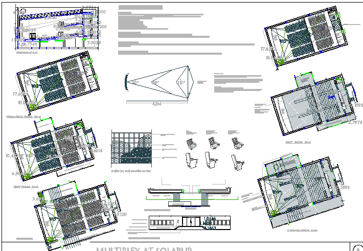 The architecture project details of shopping mall dwg file