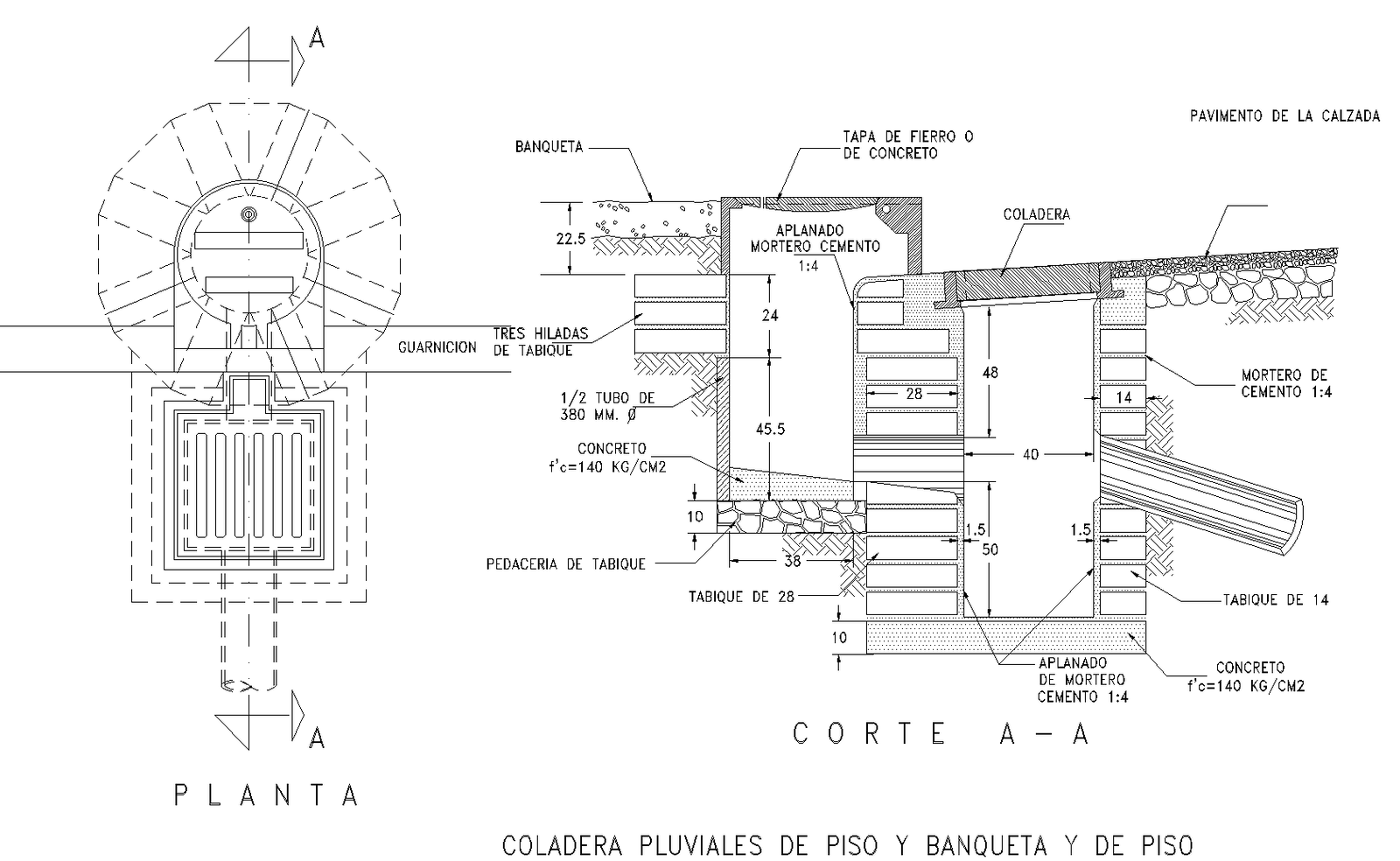 The floor bench plan detail dwg.