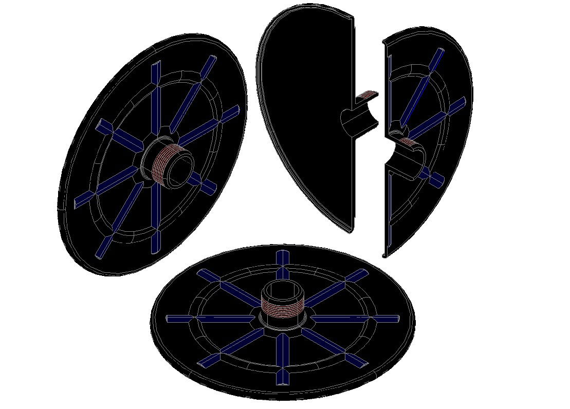 The AutoCAD 3D Drawing of the plastic flange 32.5 X 266.70 X 42 Elevation drawing is given in this CAD DWG file.Download the AutoCAD 2D DWG file.