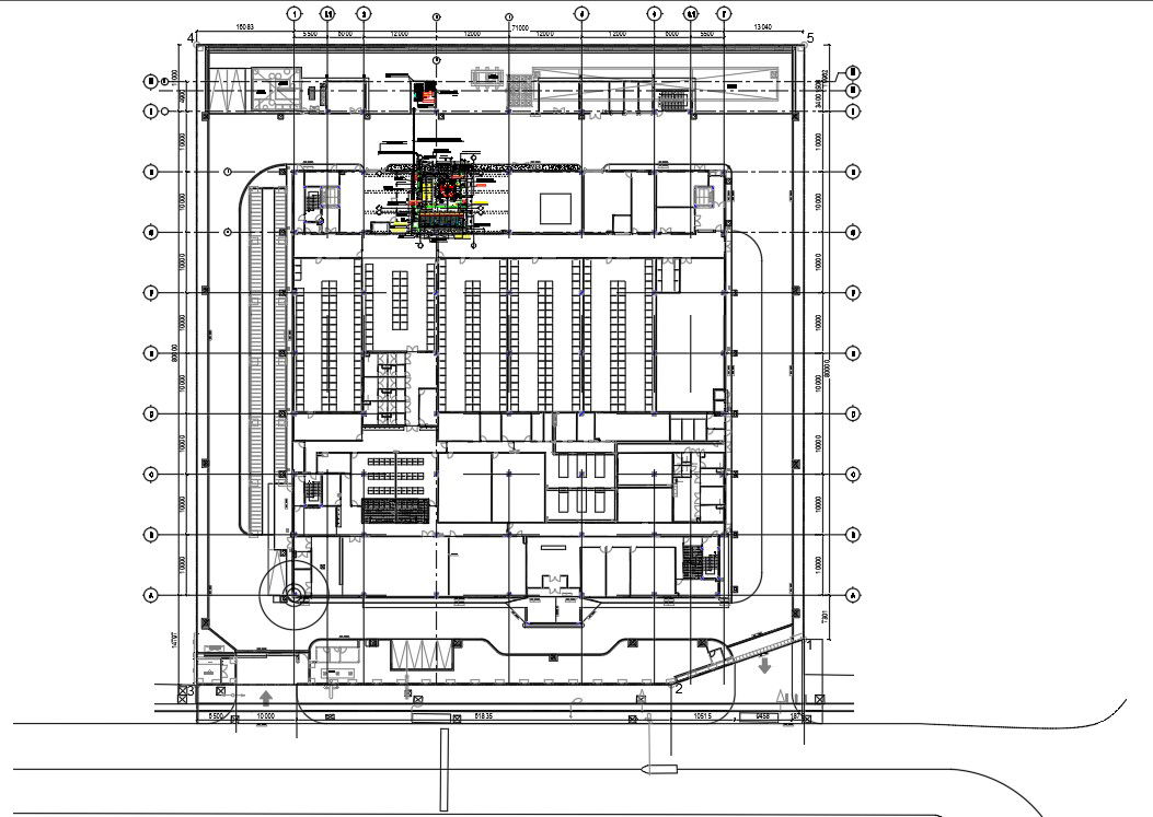 The AutoCAD DWG drawing file of the building layout and section drawing details. Download the AutoCAD DWG file.