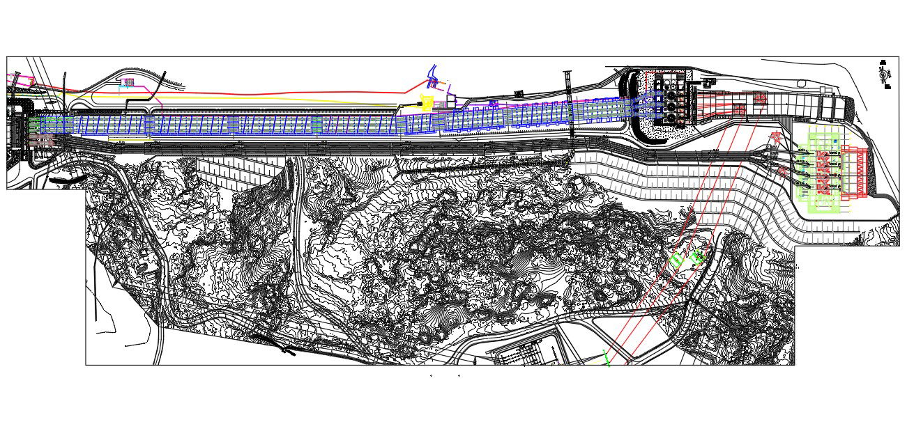 The AutoCAD DWG drawing file of the turbine connection section details. Download the AutoCAD DWG file.