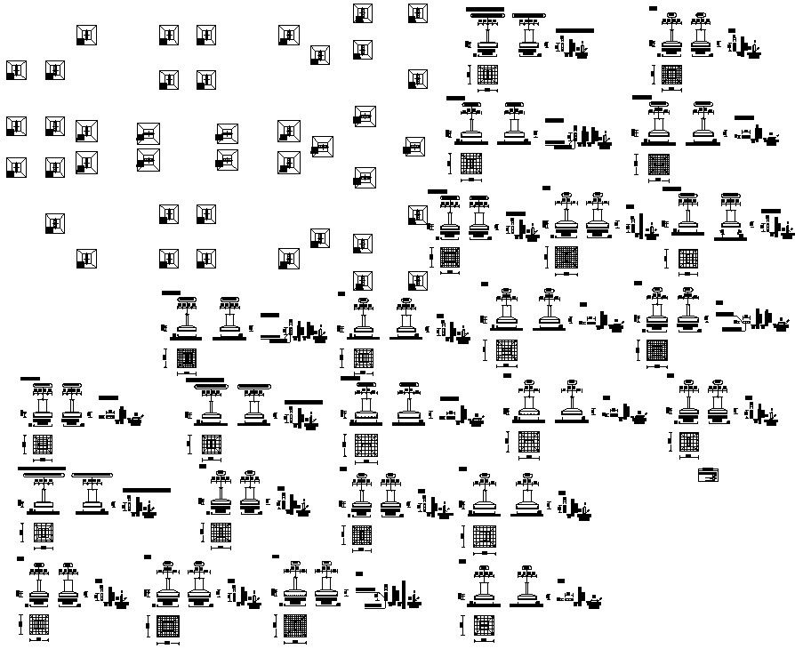 The AutoCAD drawing of the 2D file shows the details of the column.Download the AutoCAD DWG file.