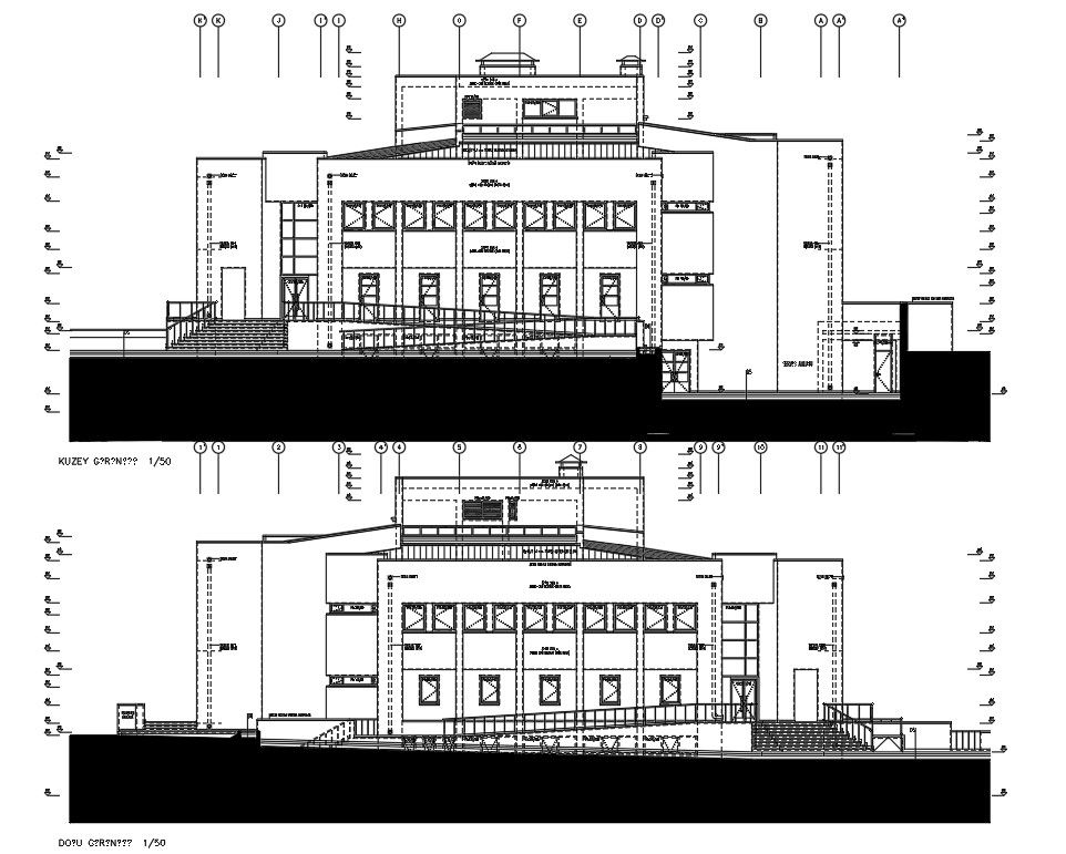 The CAD 2D DWG Architectural Drawing of the marriage hall section detail is available. Download the AutoCAD DWG file.