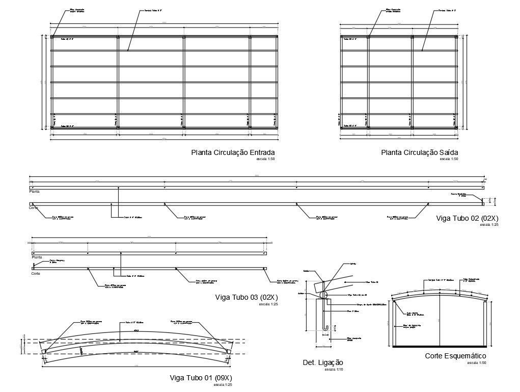 The CAD DWG Drawing of the urban terminal metallic structure project plan drawing details is given. Download the AutoCAD 2D DWG file.