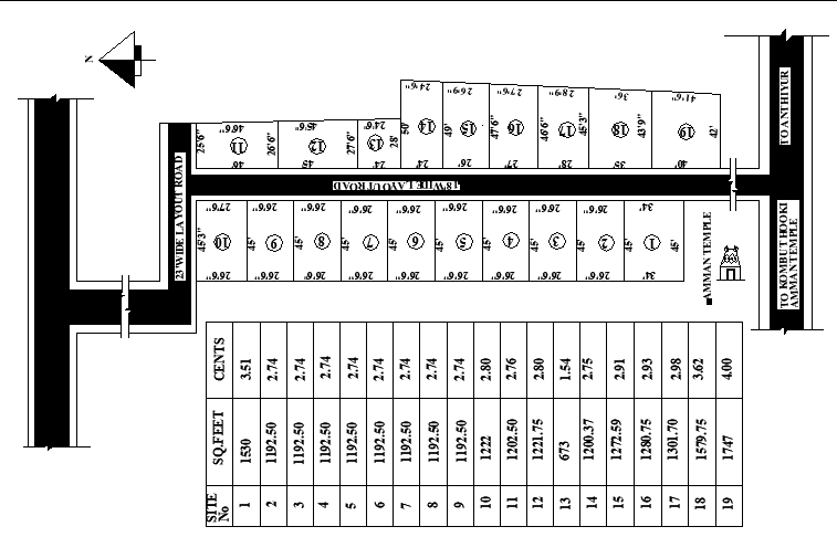 The CAD DWG file having the site layout of the residential plot is given. Download the AutoCAD DWG file now.