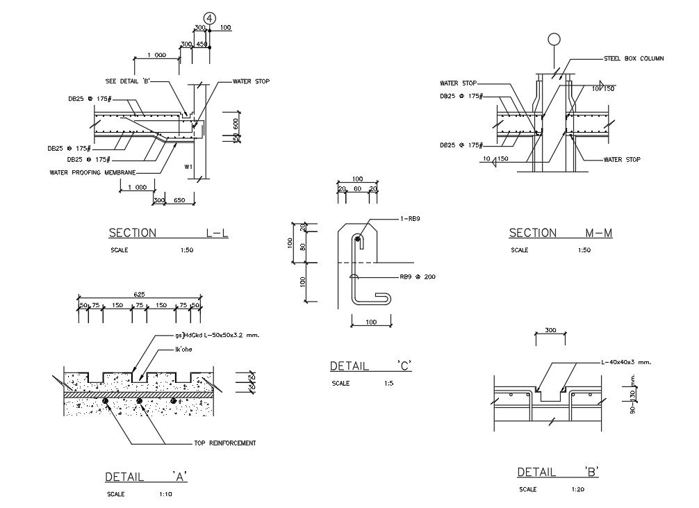 The CAD drawing file shows the details of slab reinforcement of hospital building. Download the Autocad DWG drawing file.
