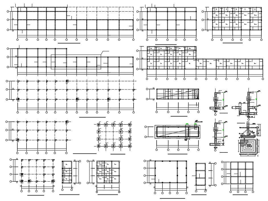 The Cad 2D DWG drawing file showing the two-storied utility building reinforcement details are given.