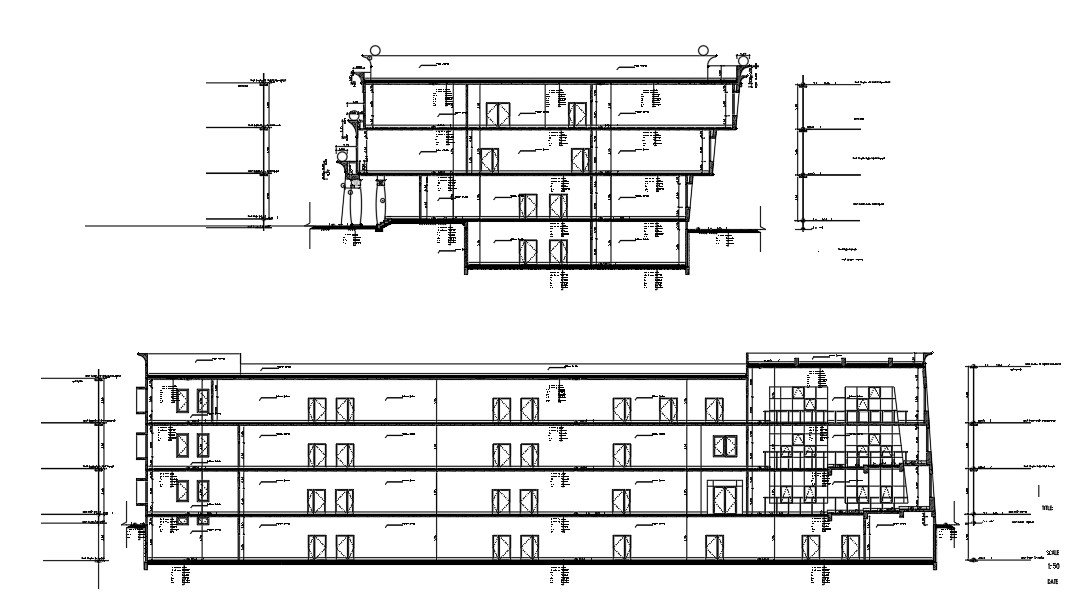 The Detailed work drawing and the section details of the Arts college building AutoCAD DWG Drawing File.Download the AutoCAD DWG file.