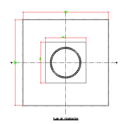 The Foundation plan section details with the dimension is given in this AutoCAD DWG file.Download the 2D AutoCAD drawing file now.
