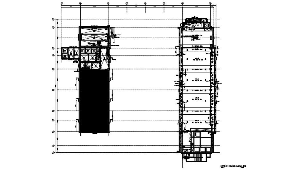 The Office building typical column plan and section details are given in this 2D AutoCAD DWG drawing.Download the AutoCAD 2D DWG file.