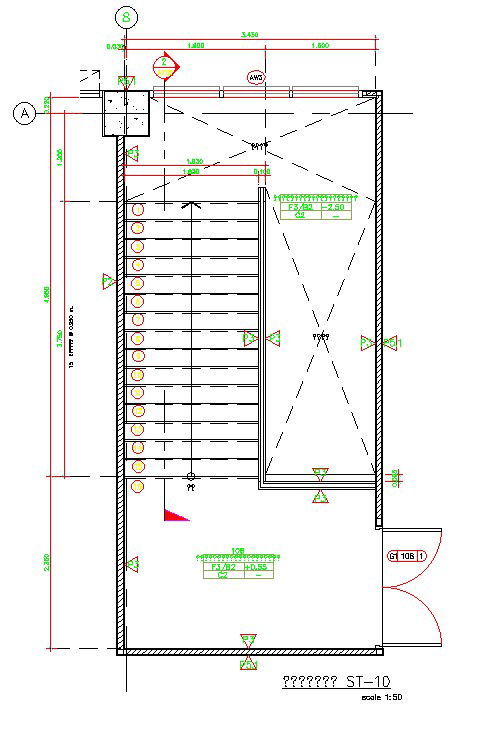 The Staircase sectional detailed drawing is given in this AutoCAD drawing file. Download the AutoCAD file now.
