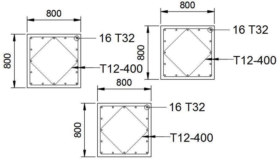 The Steel bar Reinforcement details are given in this AutoCAD 2D Drawing file.Download the free AutoCAD file.