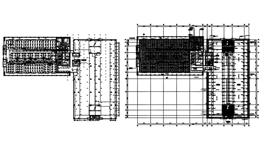 The Typical section plan of the office building is given in this AutoCAD DWG drawing. Download the AutoCAD 2D DWG file.