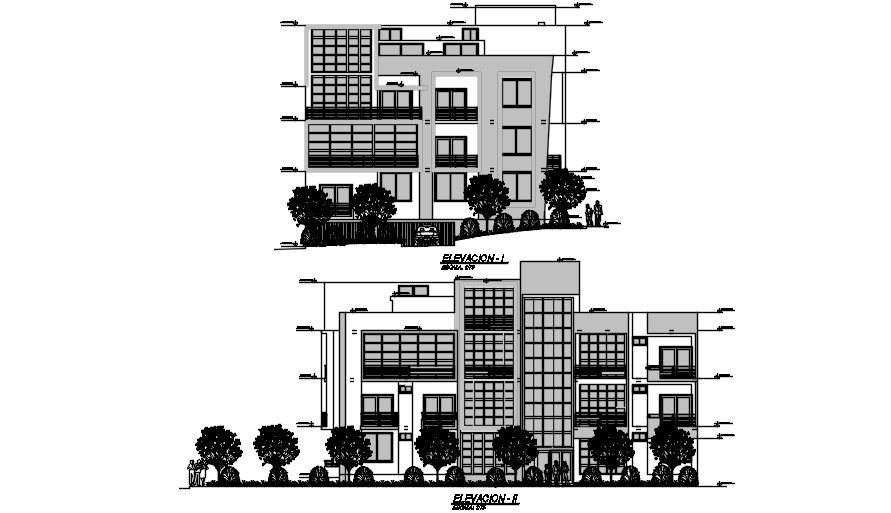 The apartment section detail the drawing specified in this AutoCAD file. Download the AutoCAD drawing file.