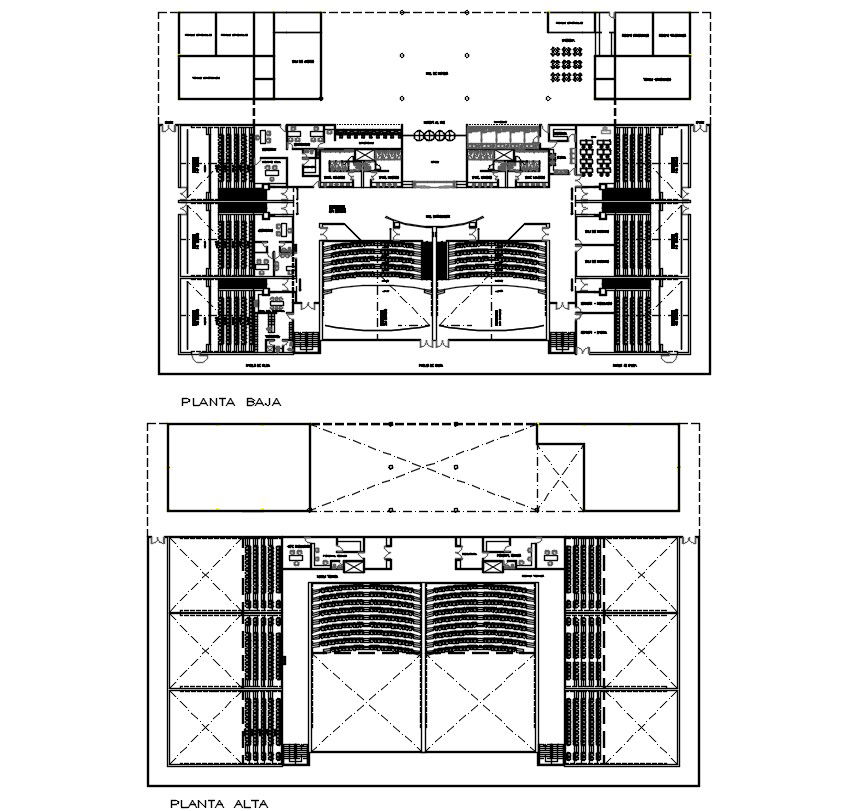 Theater Floor Plan DWG File