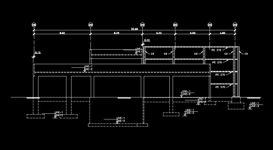 The back side section view of the 32x10 industrial plan download now