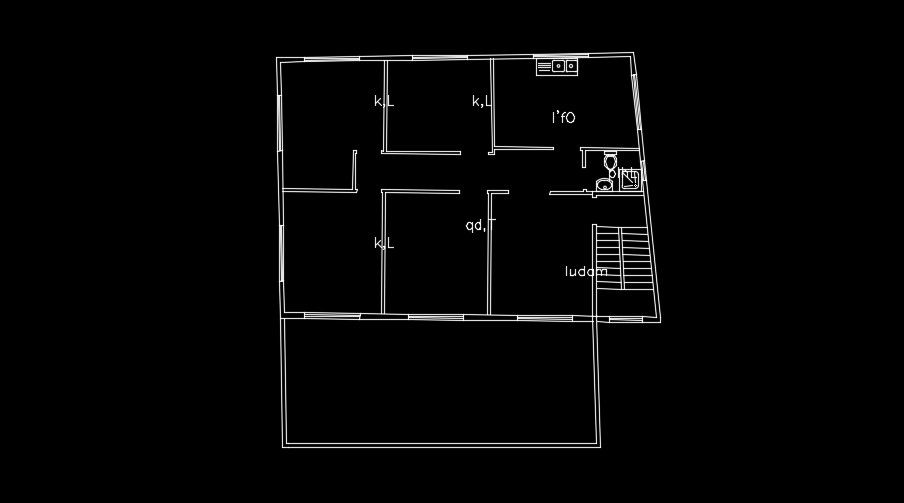 The beam layout of the 13x14m house plan