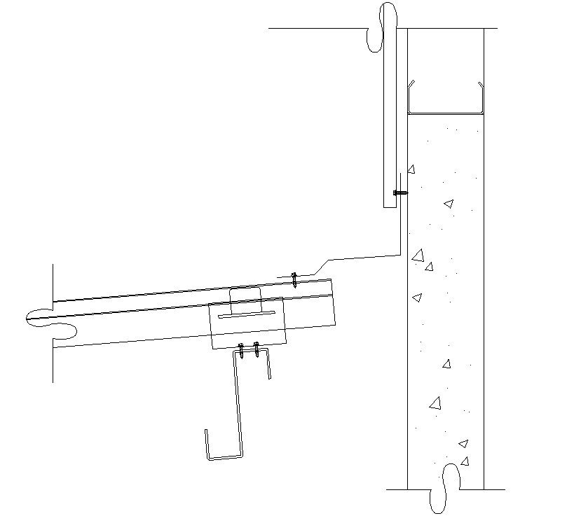 The canopy section details of the AutoCAD Drawing file. Download the AutoCAD DWG file.