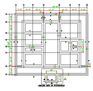 The centerline of the foundation section details is given in this AutoCAD DWG Drawing File. Download the 2D CAD DWG file now.