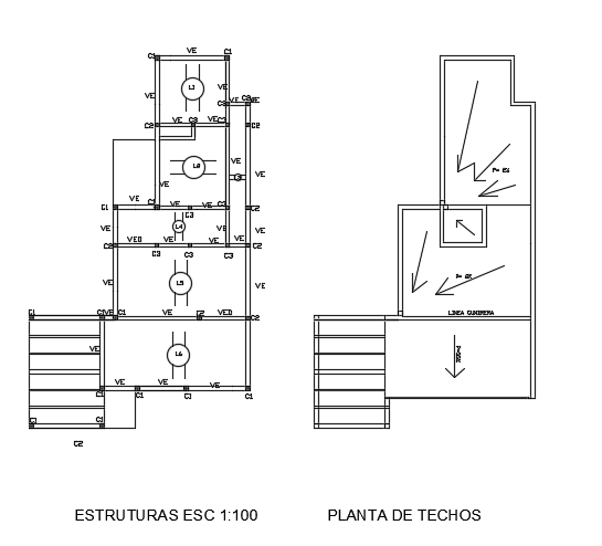 The column layout of the 10x30m architecture single story house plan