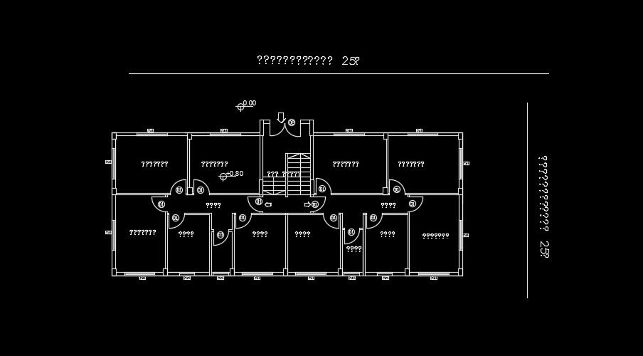The column location detail of the 18x9m house plan