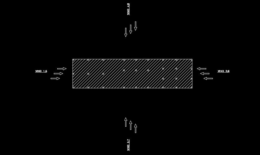 The combination of the four side wind force applying detail