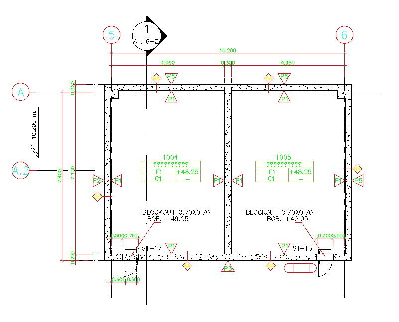 The concrete flooring beam section details are given in this AutoCAD DWG Drawing File. Download the AutoCAD file now.
