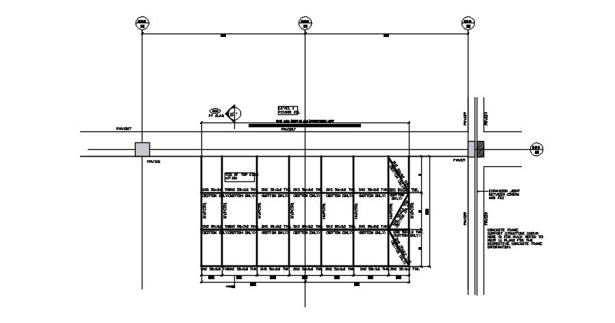 The design of the PT beam bottom typical section details is given in this AutoCAD DWG drawing.Download the free AutoCAD 2D DWG file.