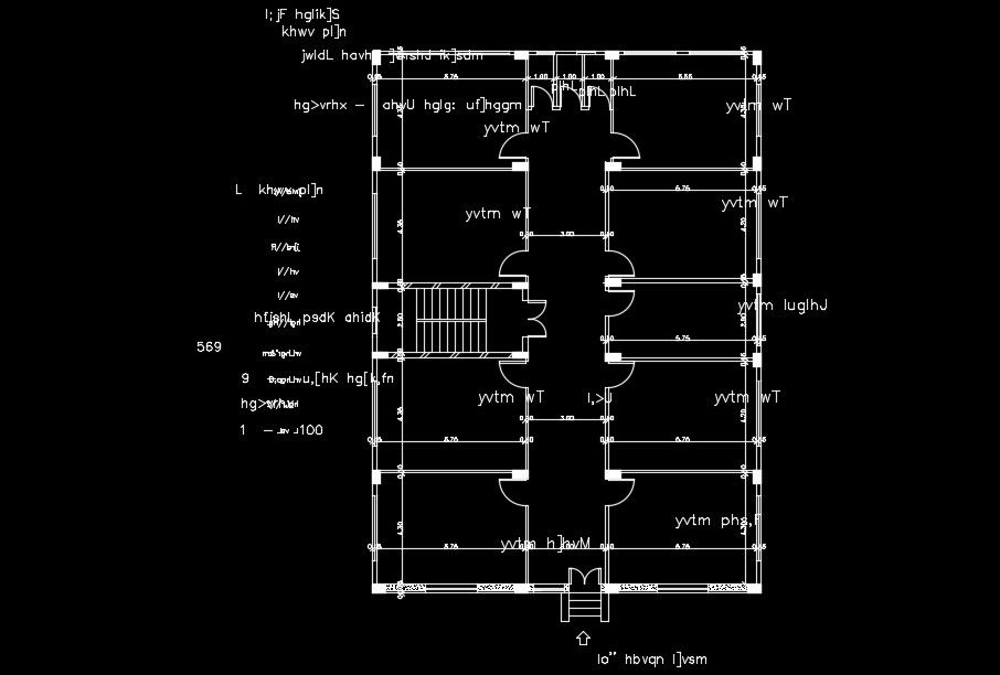 The dimension detail of the 15X20m house plan is given in this AutoCAD drawing model