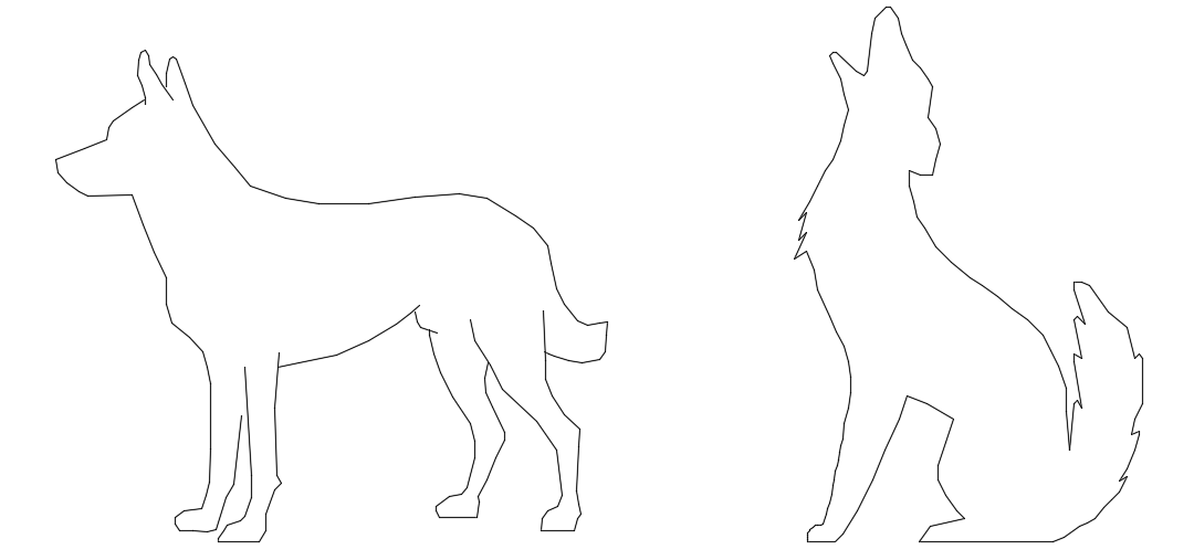 The dog 2D AutoCAD plan is given in this file
