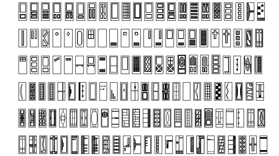 The door block detail drawing stated in this AutoCAD file. Download this 2d AutoCAD drawing file.